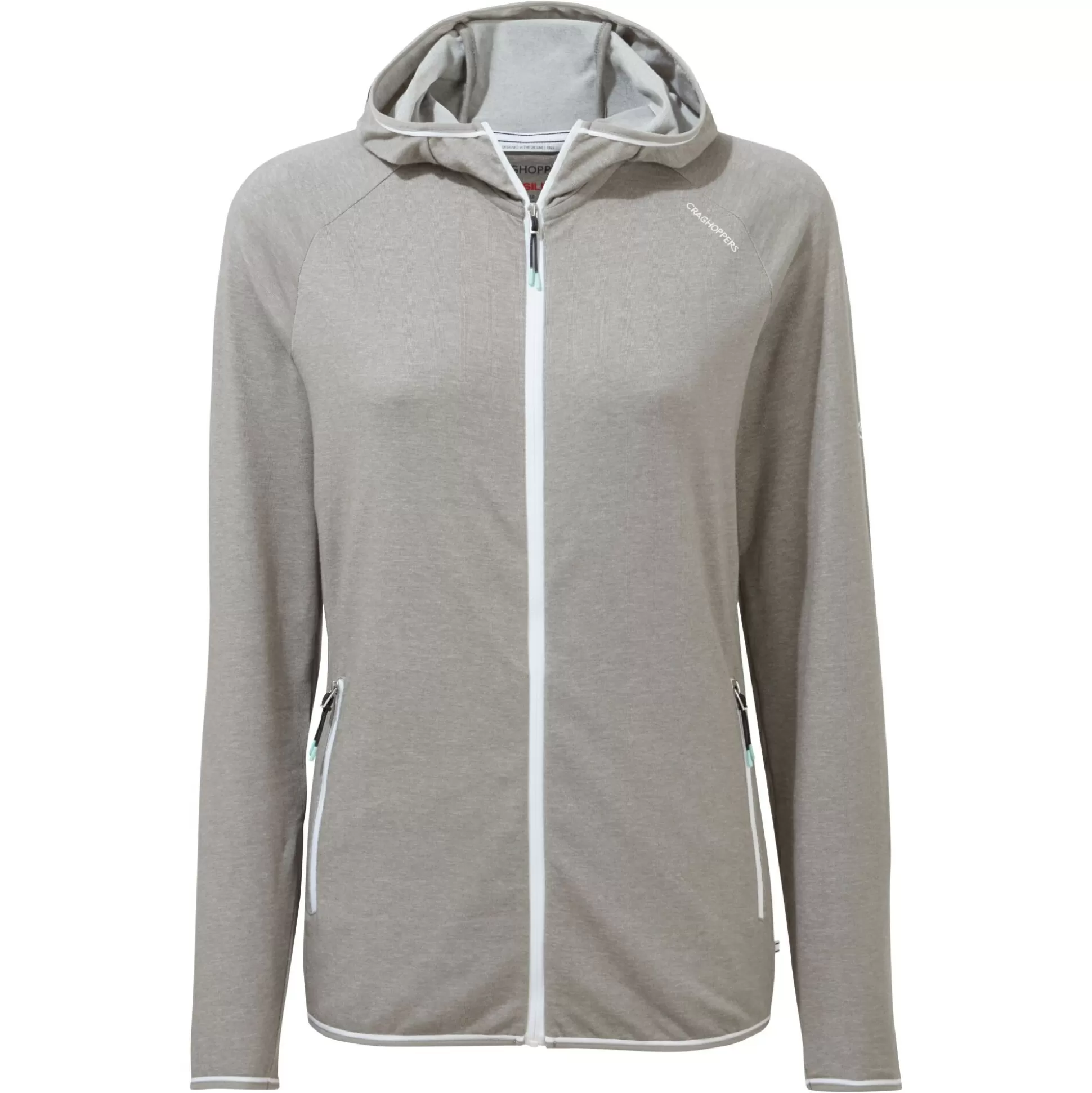 Craghoppers Women'S Nosilife Milanta Hooded Top - Soft Grey Marl<Womens Long Sleeve