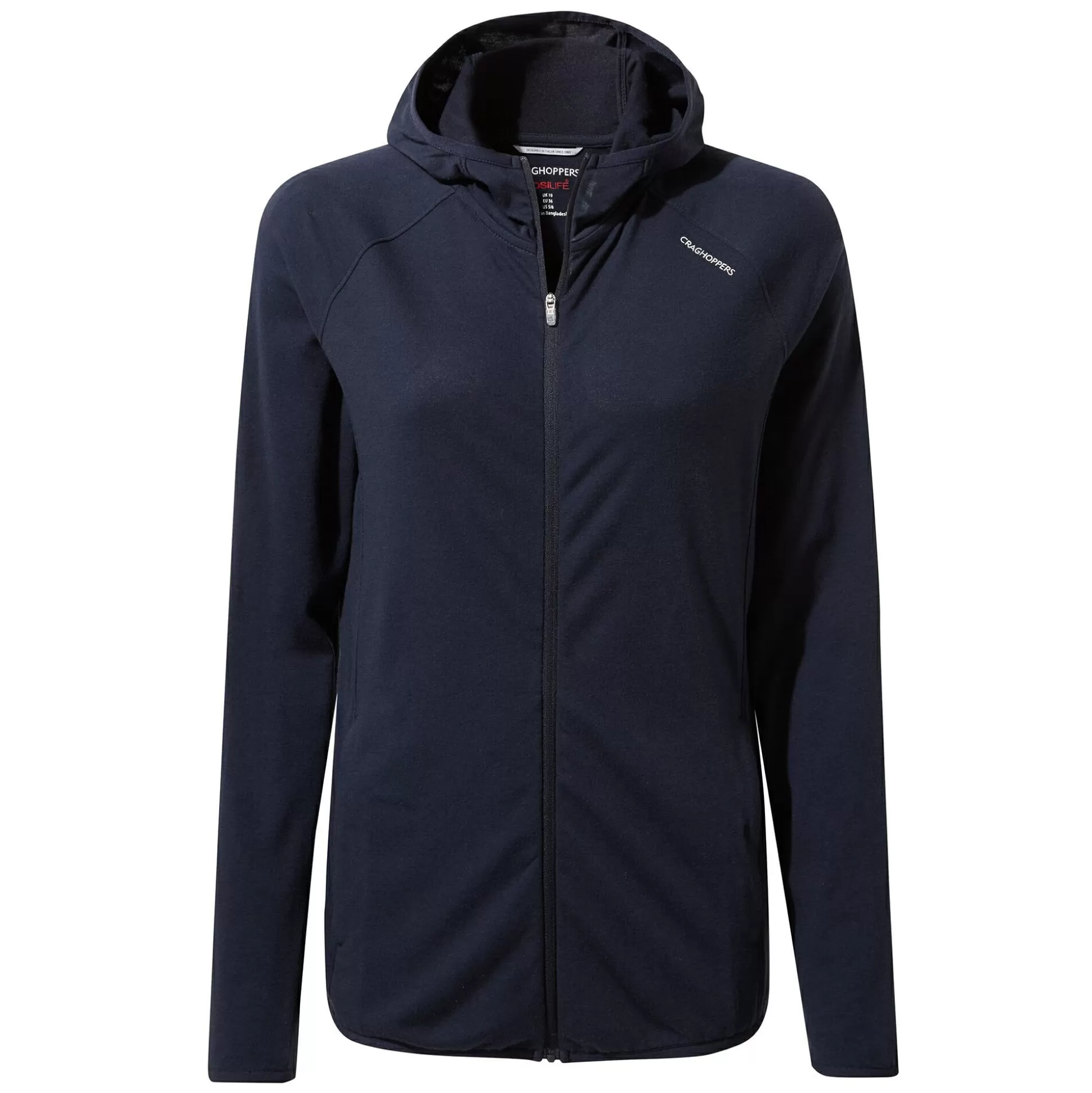 Craghoppers Women'S Nosilife Nilo Hooded Top - Blue Navy<Womens Full Zip Fleece