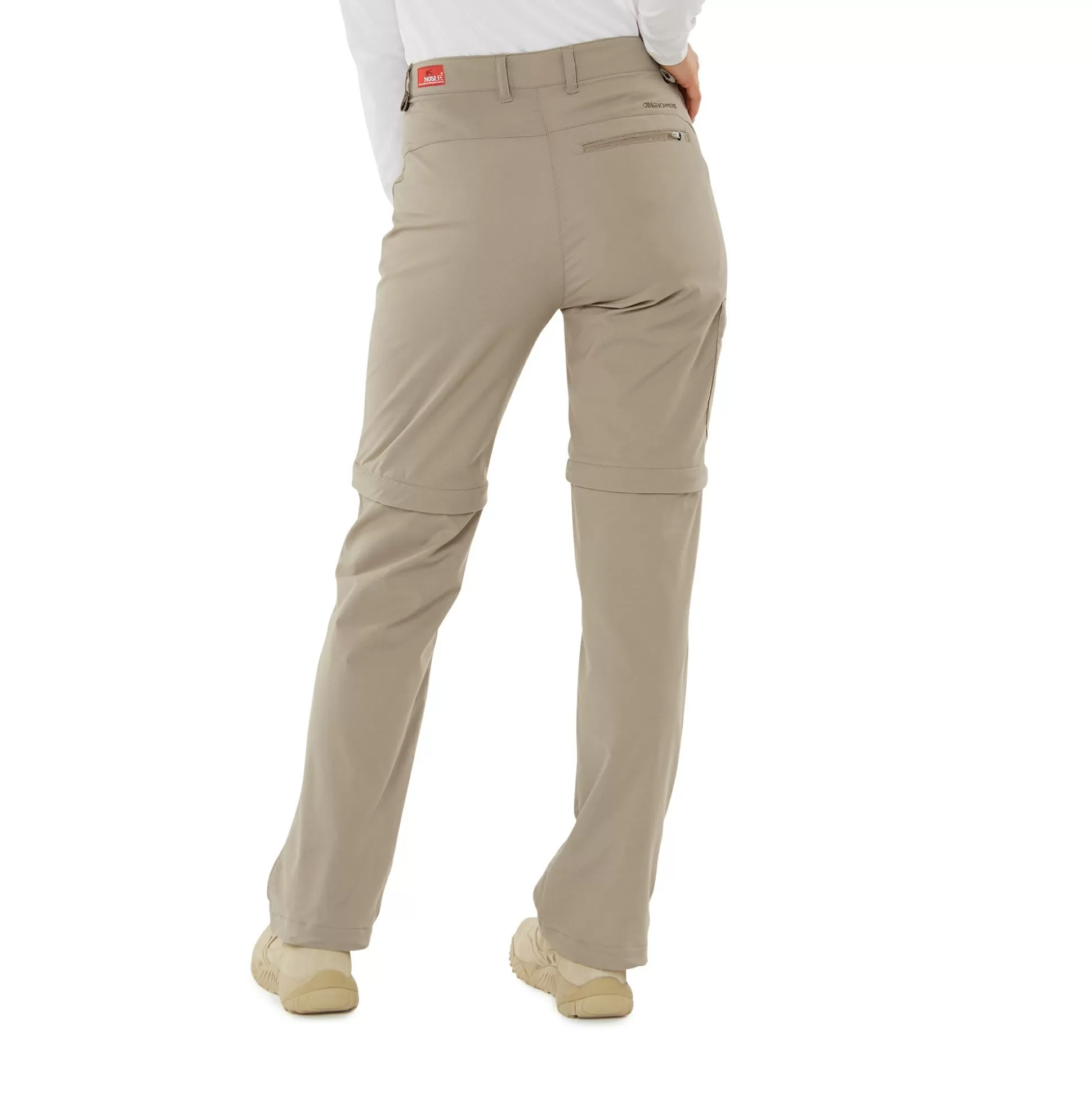 Craghoppers Women'S Nosilife Pro Ii Convertible Trousers - Mushroom<Womens Zip Off Trousers