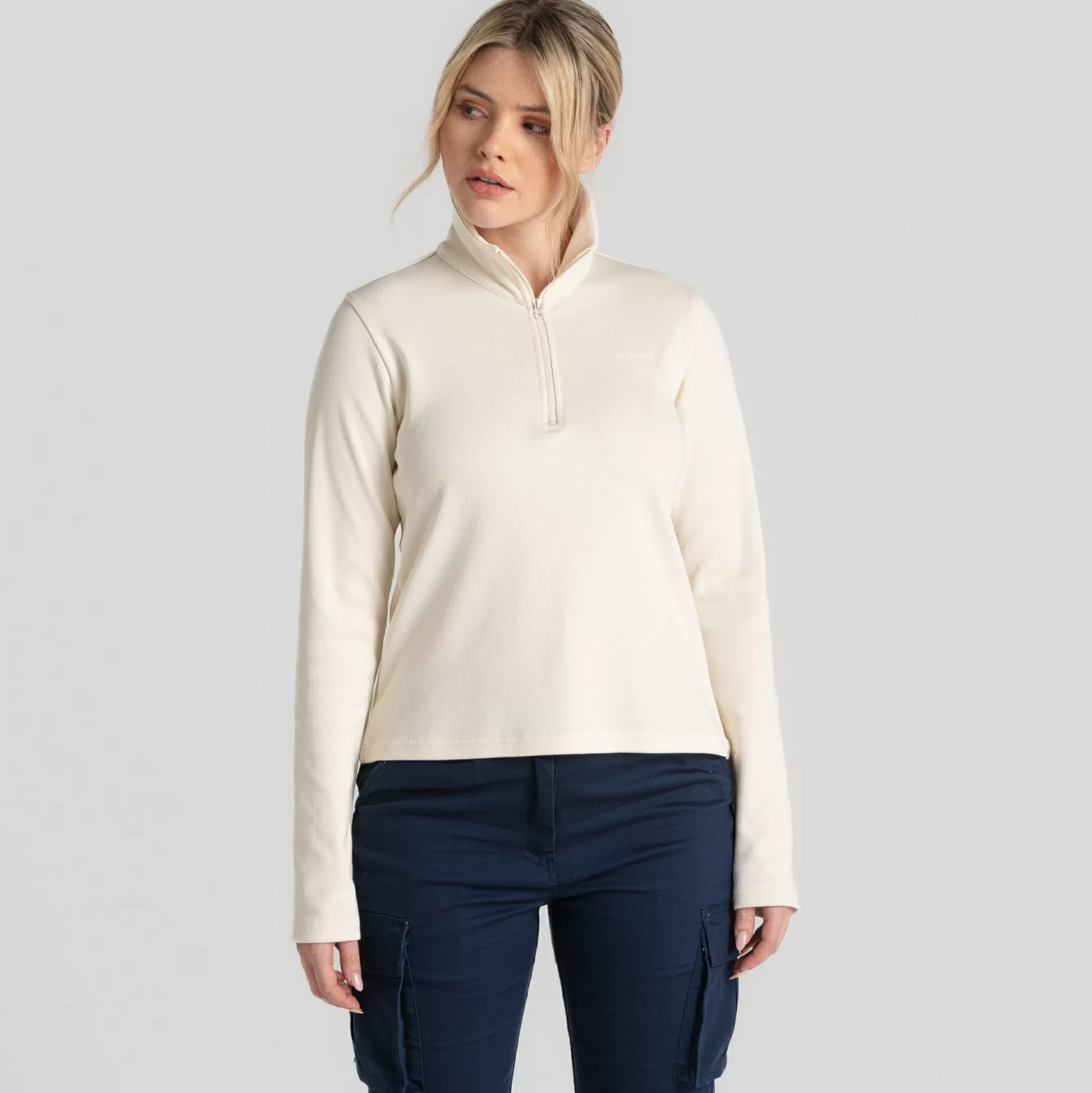 Craghoppers Women'S Orlaith Half Zip Long Sleeved Top - Calico<Womens Long Sleeve