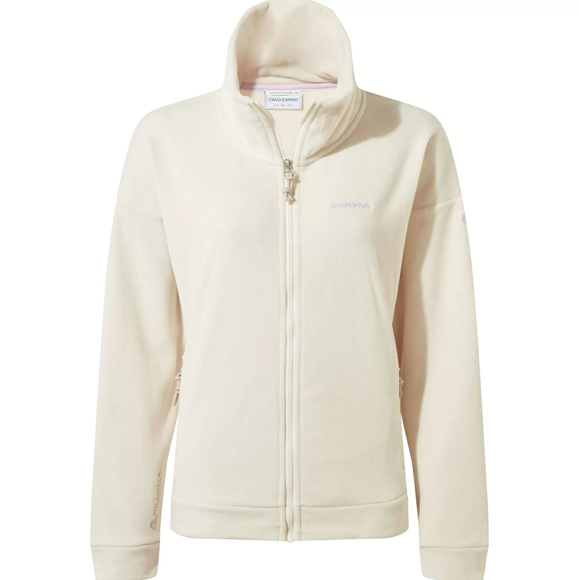 Craghoppers Women'S Polartec Caprice Full Zip Fleece - Ecru<Womens Full Zip Fleece