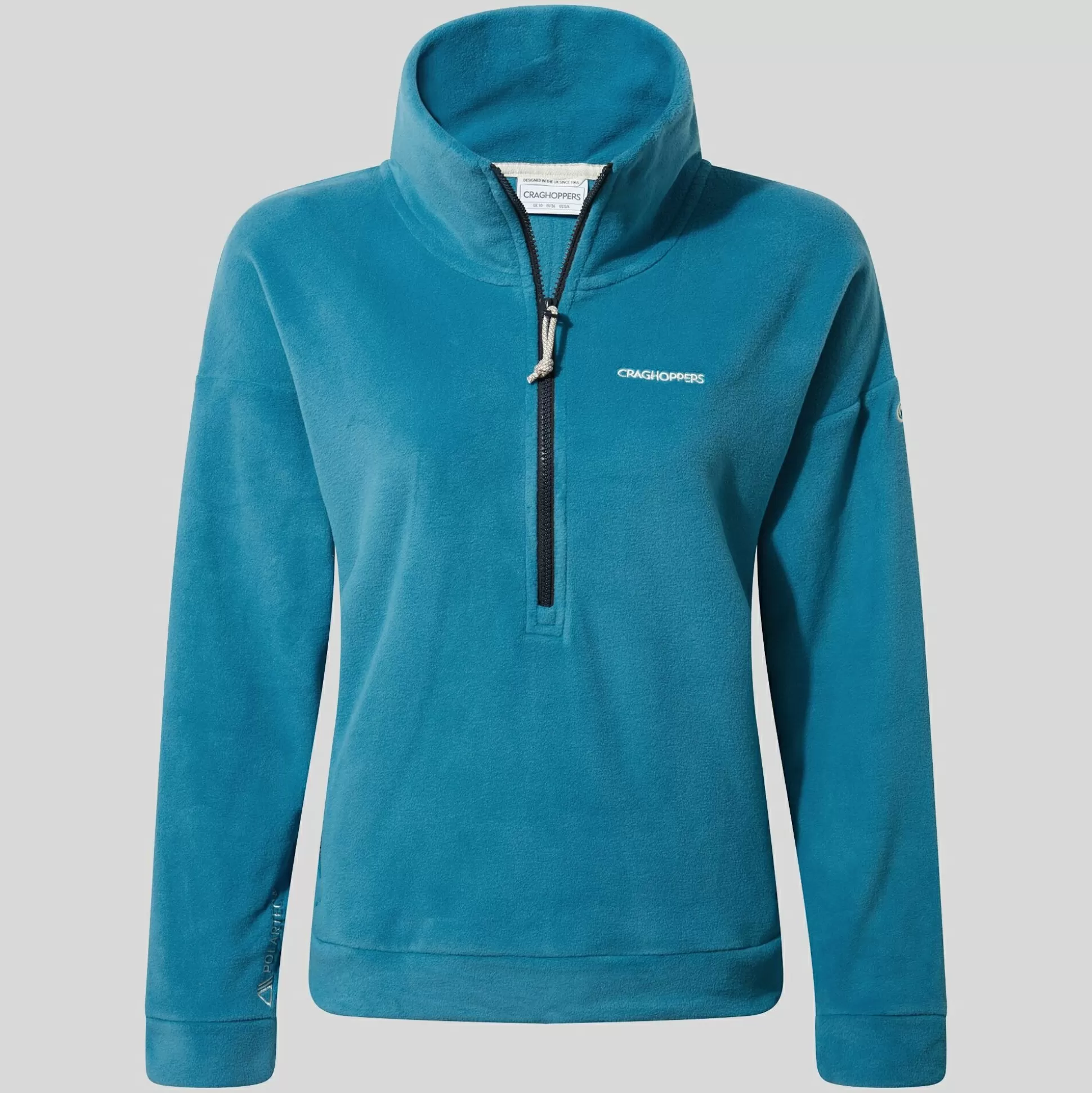 Craghoppers Women'S Polartec Caprice Half Zip Fleece - Tay Blue<Womens Half Zip Fleece