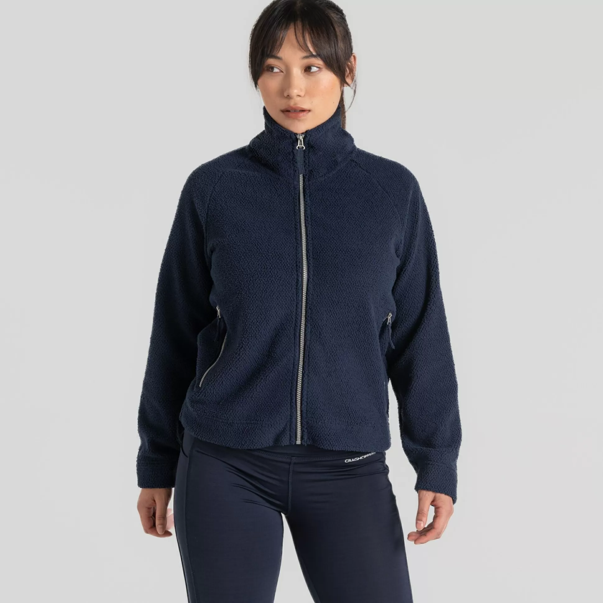 Craghoppers Women'S Raya Full Zip Fleece - Blue Navy<Womens Full Zip Fleece