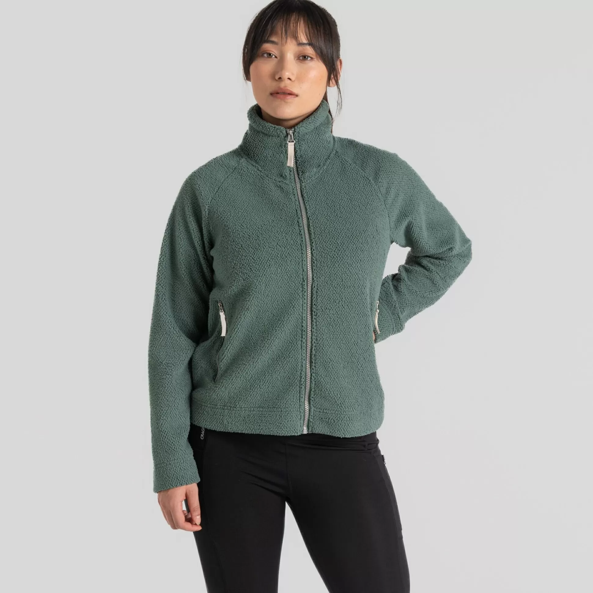 Craghoppers Women'S Raya Full Zip Fleece - Frosted Pine<Womens Full Zip Fleece