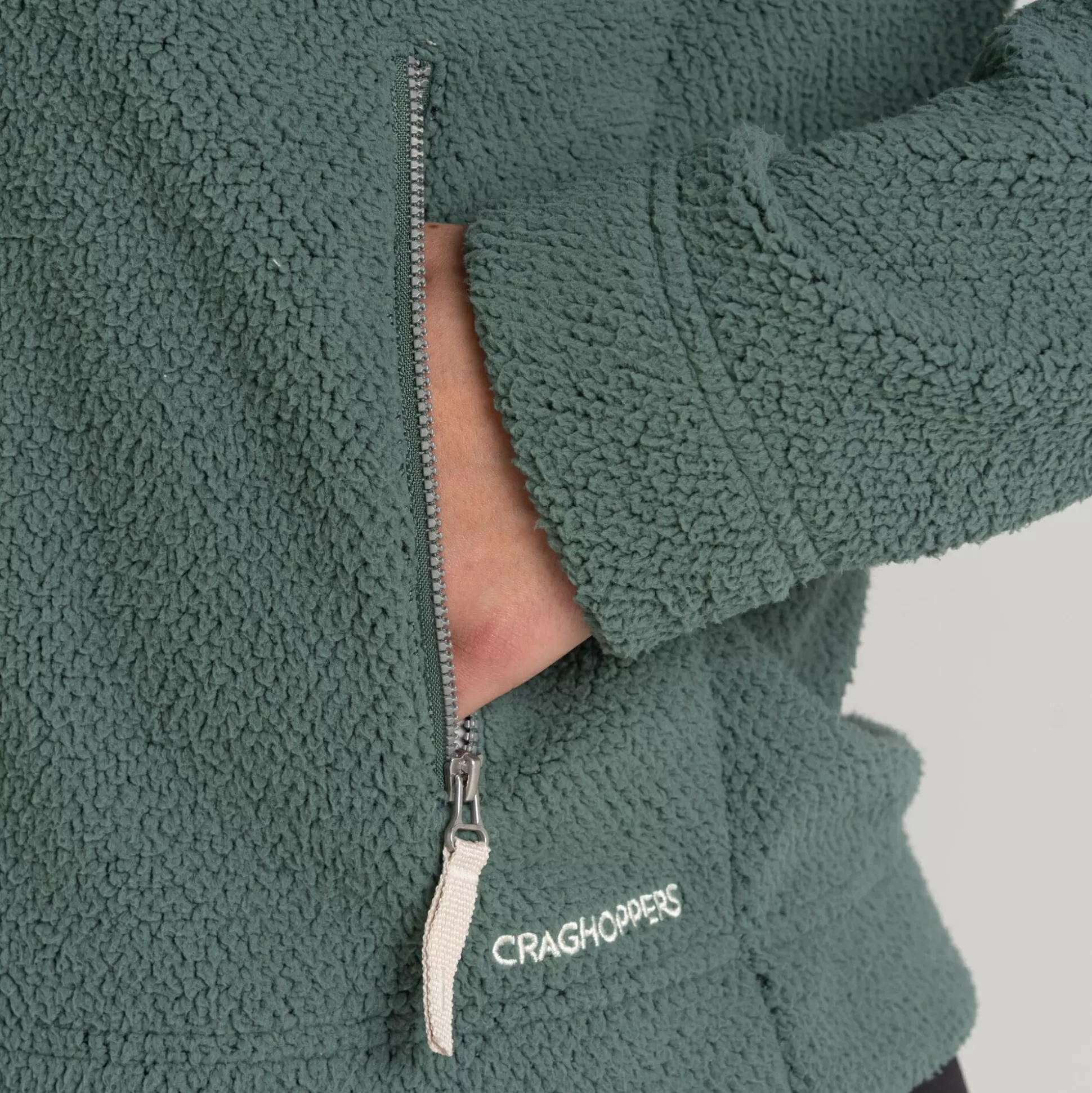 Craghoppers Women'S Raya Full Zip Fleece - Frosted Pine<Womens Full Zip Fleece