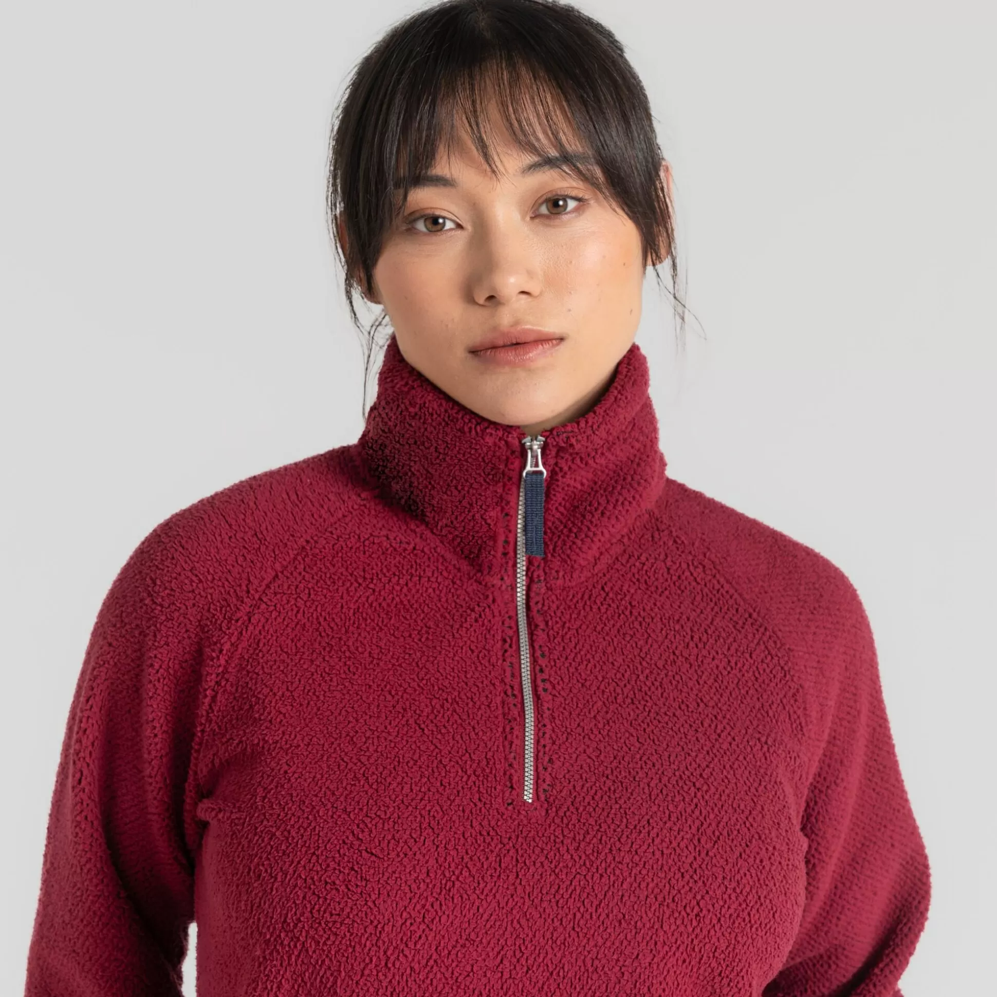 Craghoppers Women'S Raya Half Zip Fleece - Mulberry Jam<Womens Half Zip Fleece