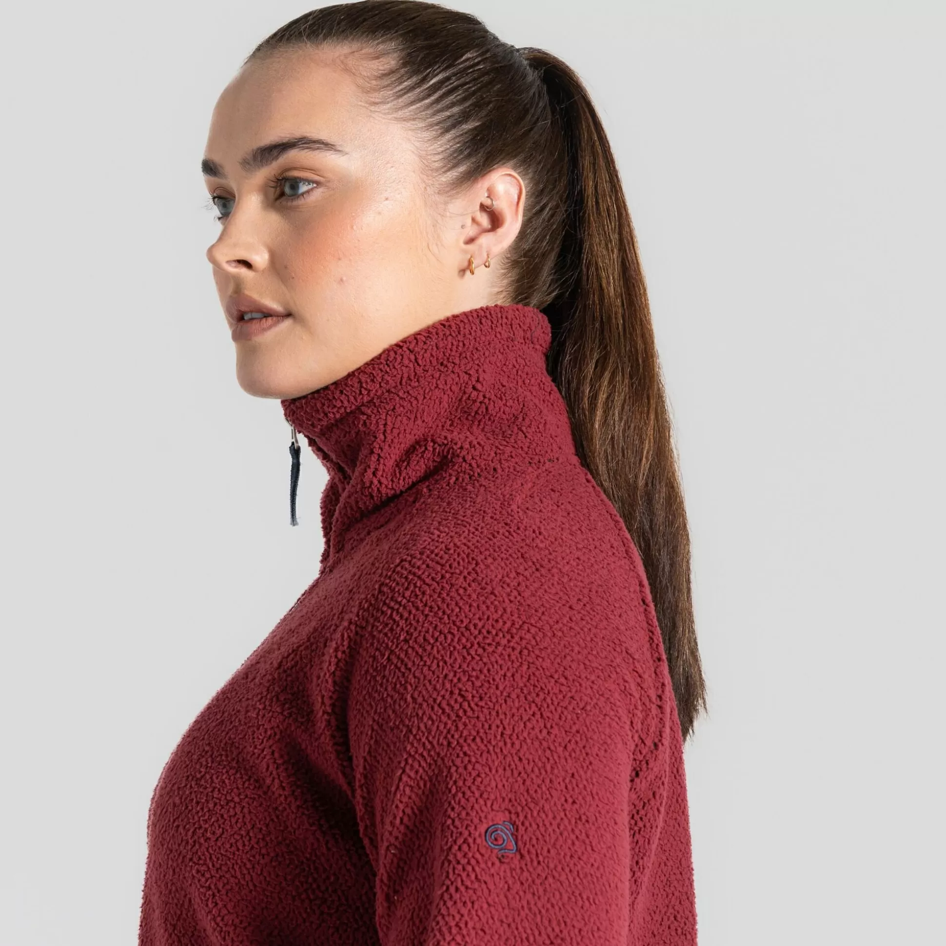 Craghoppers Women'S Raya Half Zip Fleece - Mulberry Jam<Womens Half Zip Fleece