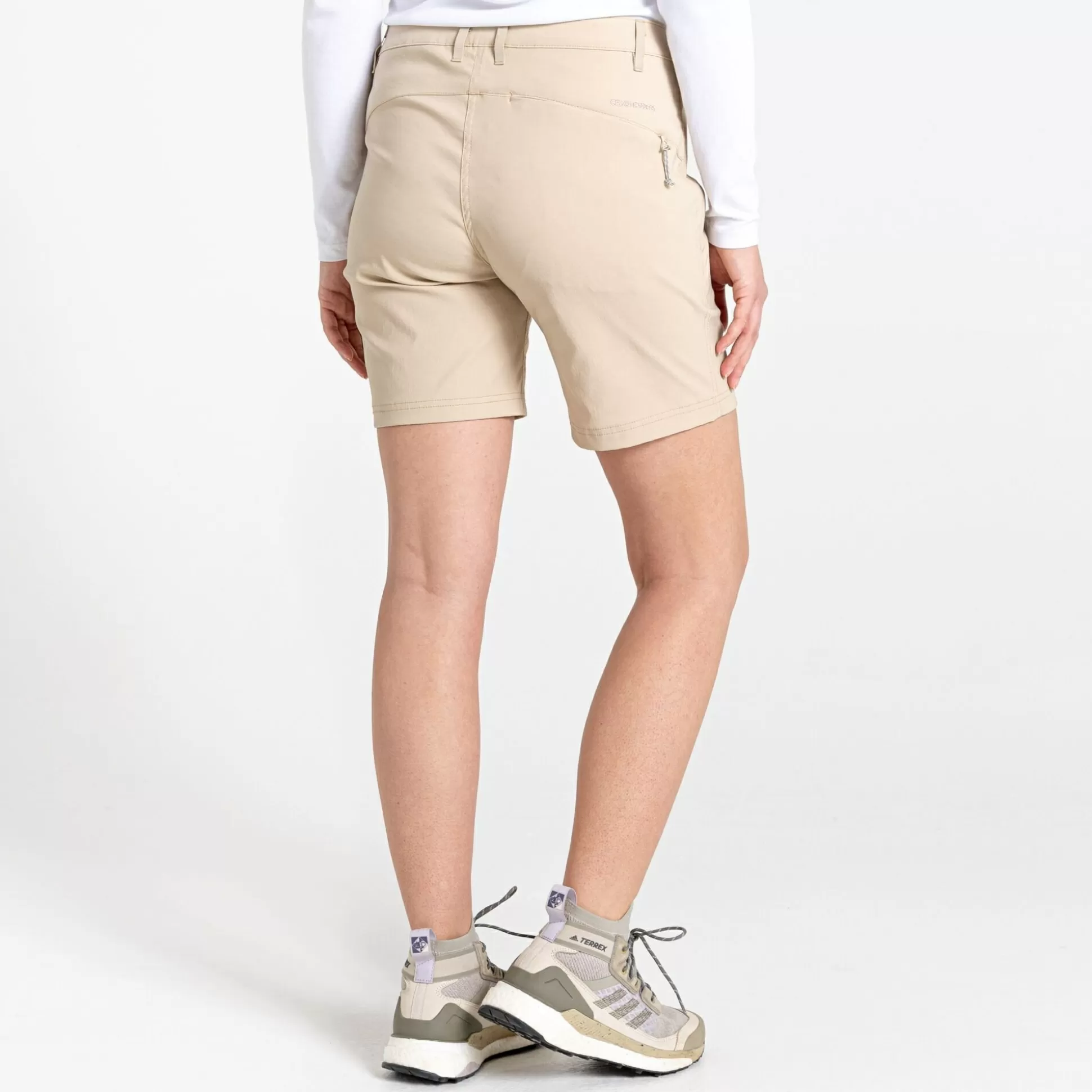 Craghoppers Women'S Stretch Kiwi Pro Iii Shorts - Desert Sand<Womens Shorts