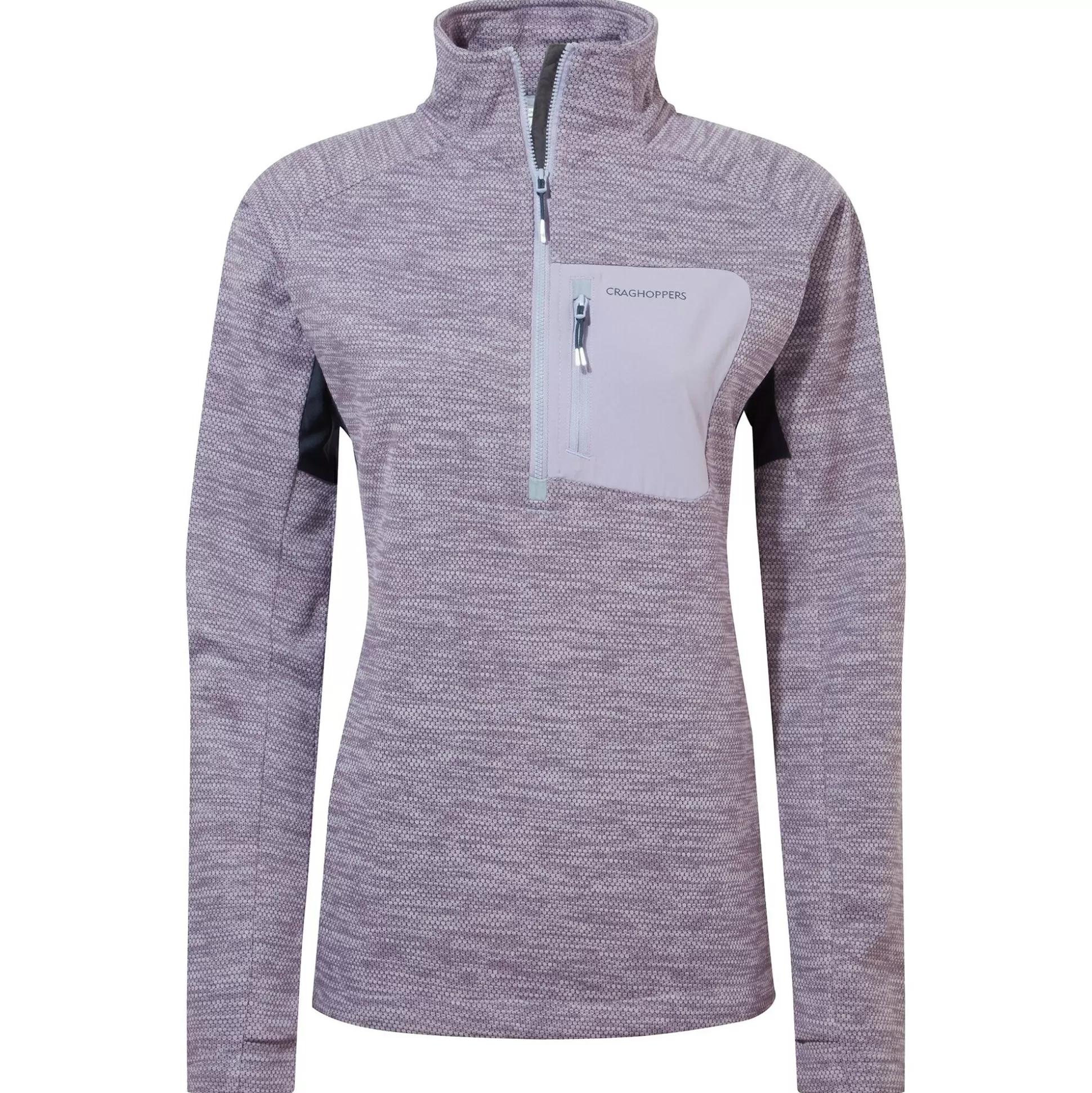 Craghoppers Women'S Trina Half Zip Fleece - Purple Haze<Womens Half Zip Fleece