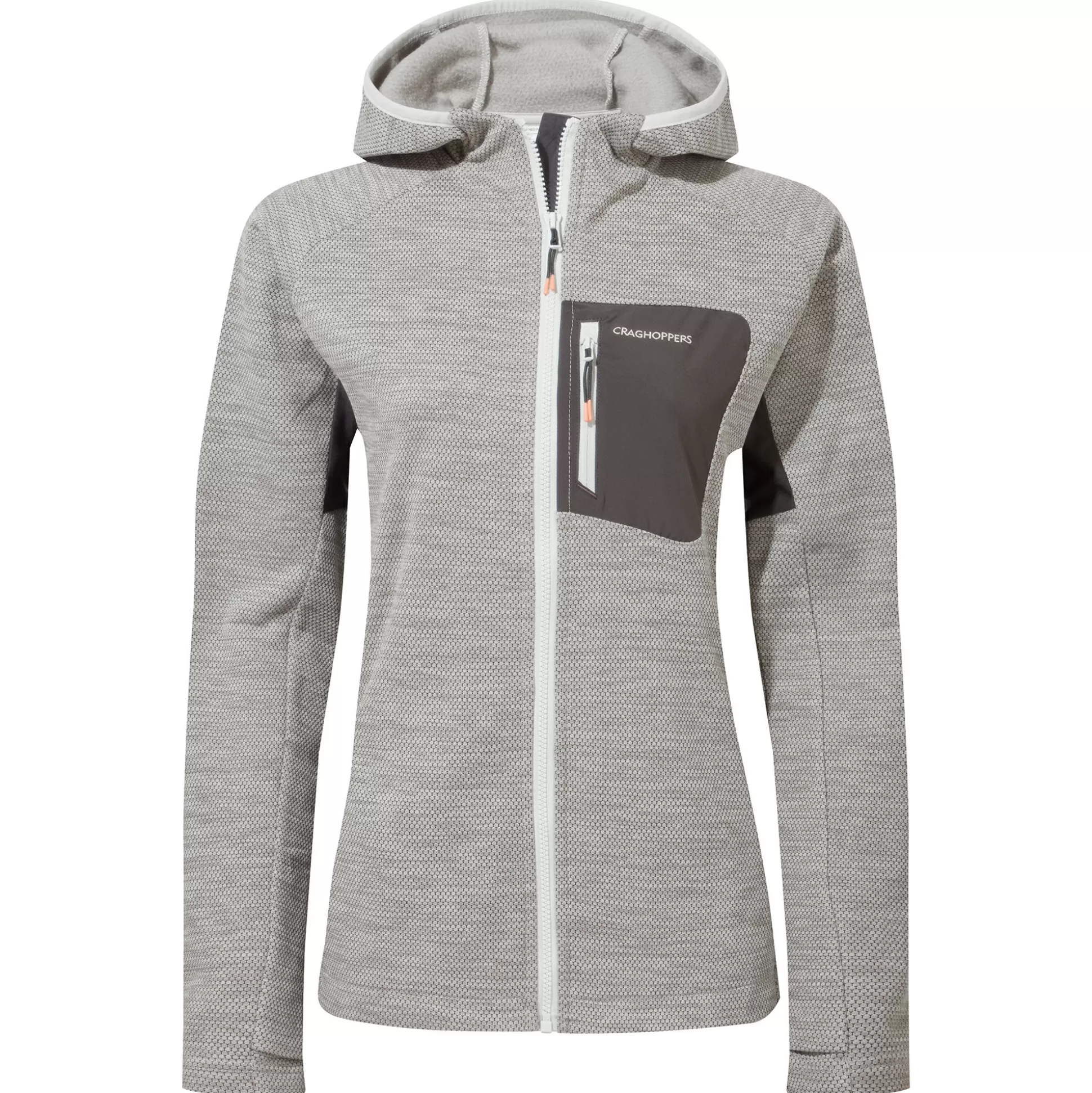 Craghoppers Women'S Trina Hooded Jacket - Silver Cloud<Womens Sweatshirts | Full Zip Fleece