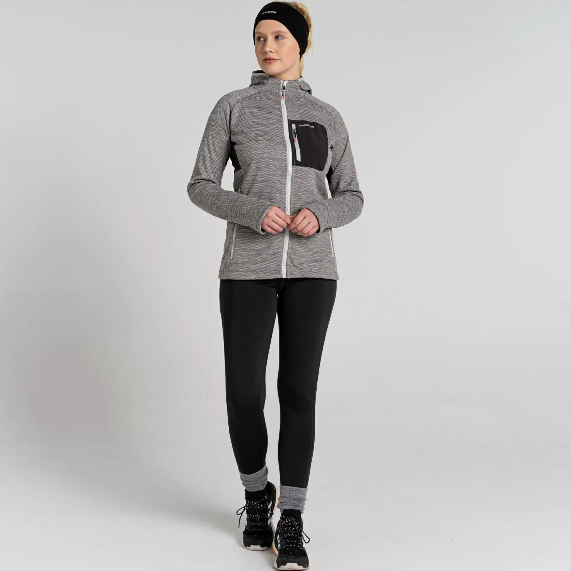 Craghoppers Women'S Trina Hooded Jacket - Silver Cloud<Womens Sweatshirts | Full Zip Fleece