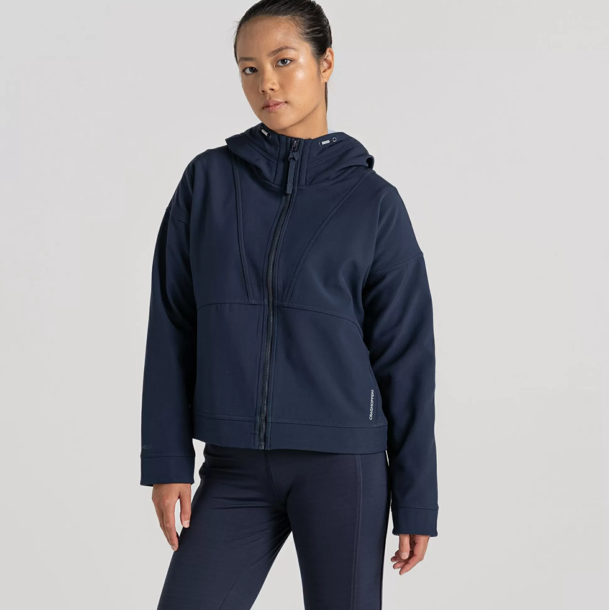 Craghoppers Women'S Tyra Softshell Hooded Jacket - Blue Navy<Womens Softshell Jackets | Insulated Jackets